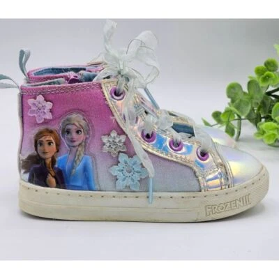 Frozen 2 Zapatillas Altas Niña 8 Multicolor Elsa Anna Disney Encaje Corbata Cremallera Sid Foto 1 de 4