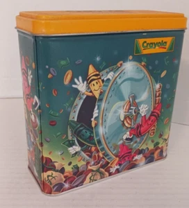 2000 Crayola Crayons Collector Tin Piggy Bank Binney & Smith-Hallmark FREE SHIP - Picture 1 of 6