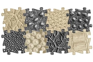 Puzzle Strukturmatten "Muffik Wüste-Set" - 8 Teile für taktile Wahrnehmung - Bild 1 von 11