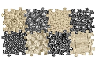 Puzzle Textured Mats "Muffik Desert Set" - 8 Pieces for Tactile Perception - Image 1 of 4
