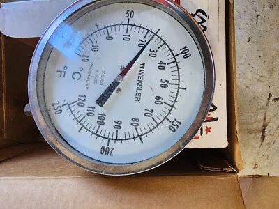 Lot Of 2 Weksler Dial Thermometer Dual Range 0-250F 2 1/2" Stem Every Angle  - Image 1 of 3