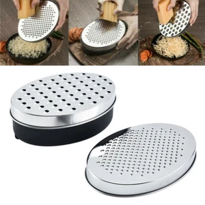 Kitchen Cheese Grater w/ Container Storing Fruits Cheese Box Stainless Steel AU - Picture 1 of 12