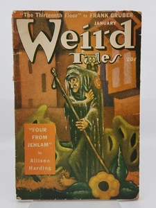 Weird Tales Pulp Magazine - January 1948 - Thirteenth Floor - Four From Jehlam - Picture 1 of 3
