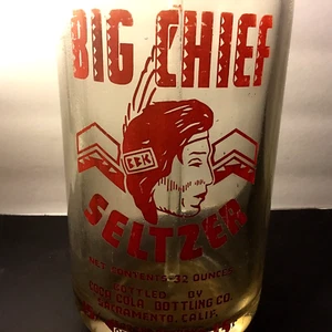 Big Chief Coca Cola Seltzer Flasche Sacramento,ca - Bild 1 von 5