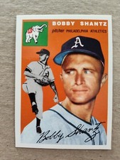 BOBBY SHANTZ Philadelphia Athletics 1954 TOPPS Archives BASEBALL CARD #21