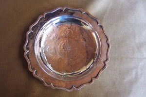 Antique Chinese Paktong  Silver dish export 9.5" 489grams  1930's - Picture 1 of 23