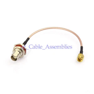 SMA Stecker auf BNC Buchse Buchse Zopf Koaxialkabel RG316 6" für WiFi Antenne - Bild 1 von 6