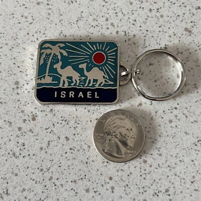 Israel Camels Sun Travel Souvenir Keychain Key Ring #45849 - Image 1 of 3