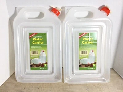 2x Coghlan's 9223 Expandable Water Carrier - 2-Gallon Camping & Emergency Prep - Изображение 1 из 2