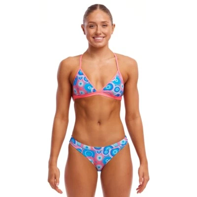 Funkita Women's Bundjalung Blue Tri Top Bikini Two Piece Swimwear - Women's Swim - Bild 1 von 4