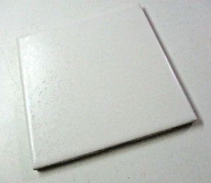 1 Tile FT Florida USA 4-3/8" 1970 Crystalline Off White Satin Gloss Ceramic Wall - Picture 1 of 8