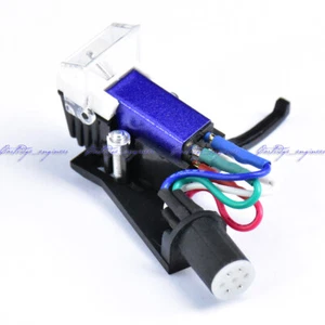 New 20PCS/LOT Sparkling BLUE MM cartridge OFC wire ADC Type Headshell assembly - Picture 1 of 5