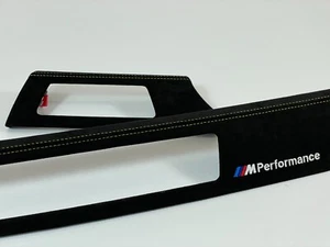BMW E90 E91 ALCANTARA Yellow Stitching DASHBOARD interior trim LHD - Picture 1 of 9
