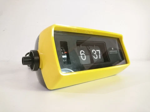 JUNGHANS Synchro-Vox Digital Flip Clock Space Age Design 1970s Germany Cover
