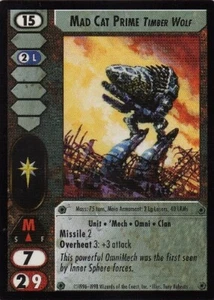 4x  Mad Cat Prime (Timber Wolf) - C Ungraded Commander's Edition - Battletech - Picture 1 of 1