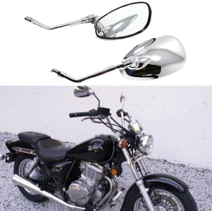2pcs Chrome Motorcycle Side Mirrors 10MM/M10 For Suzuki GZ250 GZ 250 TU250 X - Picture 1 of 9