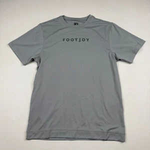 FJ Footjoy Short Sleeve Base Layer Men's S Gray Active Running Outdoors Logo - Picture 1 of 7