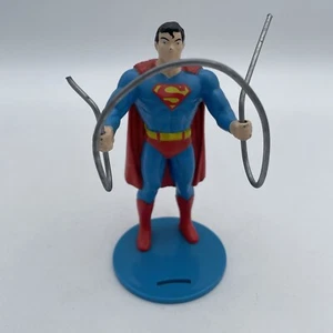 1988 DC COMICS SUPERMAN MAN OF STEEL CUP HOLDER - Custom w/ Bent Steel Strength - Picture 1 of 6