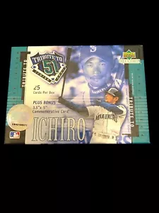 NEW Upper Deck Tribute to 51: ICHIRO Box Set (2001), 25 Factory-Sealed Cards - Picture 1 of 2