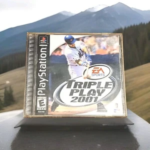 Triple Play 2001 Sony PlayStation 1, 2000 Black Label CIB Tested Works Great - Picture 1 of 4
