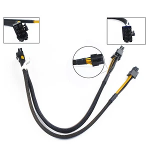 8pin to 8+6pin 14Pin GPU POWER CABLE 09H6FV For DELL POWEREDGE R730 0N08NH 35cm - Afbeelding 1 van 15