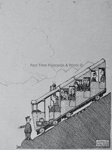 1935 Vintage Print FAULTY BRAKES ON FUNICULAR CLIFF RAILWAY - Picture 1 of 2
