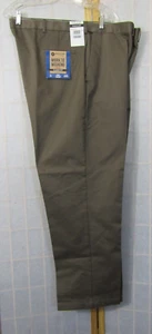 NWT Haggar Clothing Brown Classic Fit Work to Weekend Slacks No Iron Men Pant 44 - Picture 1 of 7