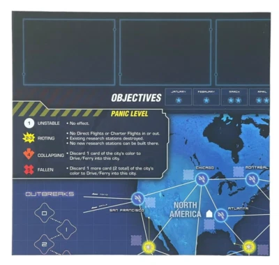 Pandemic: Legacy Season 1 - REPLACEMENT Piece - Game Board ONLY **READ** - Image 1 of 4