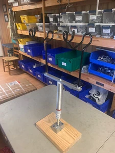 12”T-bar with 3/4" screw in seat pedestal & 2 coated holders Reel Fisherman* - Picture 1 of 3