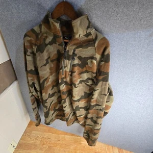 Sudadera Pullover Vintage Camuflada Starter Cuarto Cremallera FLEECE Talla XL PARA HOMBRES Cremallera - Imagen 1 de 3