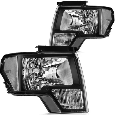 Left Right For Ford F-150 2009 2010 2011 2012 2013 2014 Headlights Assembly - Image 1 of 4