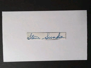 Steve Sundra (d.1952) Signed Autograph Cut Debut 1936 New York Yankees - Picture 1 of 2