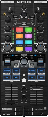 Reloop Mixtour Pro 4-Deck DJ Controller Mixer PC Mac iOS Android djay Interface - Bild 1 von 4