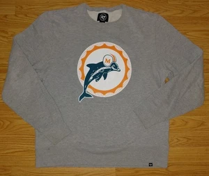 MIAMI DOLPHINS SHIRT SWEATSHIRT VINTAGE MENS SIZE EXTRA LARGE SUPER SOFT BY 47 - Picture 1 of 10