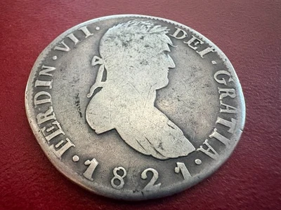 1821 Zs 8 Reales Silver – End of Empire, Mexico’s Last Royal Coinage - Image 1 of 4