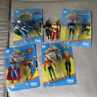 McFarlane DC Super Powers Lote Suelto Batman Wave 4 Oro Aquaman Sinestro Superman Foto 1 de 4