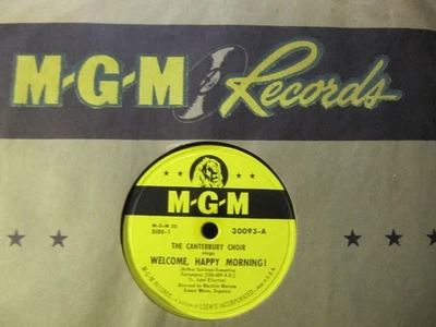 Macklin Marrow CANTERBURY CHOIR Easter Hymns Welcome Happy Morning MGM Album 20 - Image 1 of 4