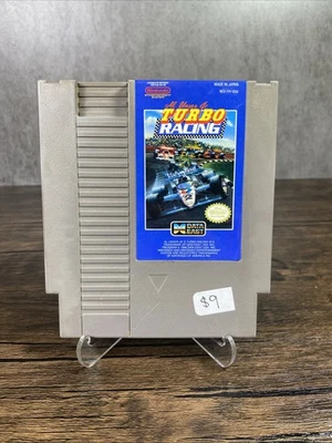 Al Unser Jr.'s Turbo Racing Nintendo NES Cleaned Tested - Image 1 of 4