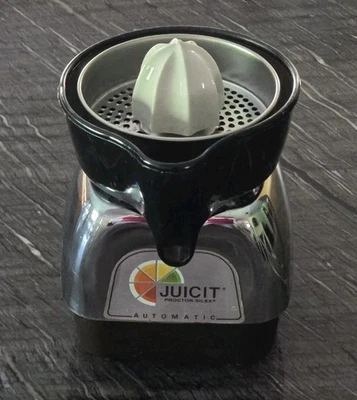 Juicit Juicer Proctor Silex Model J112C Chrome W/Ceramic Reamer  Works - Image 1 of 4