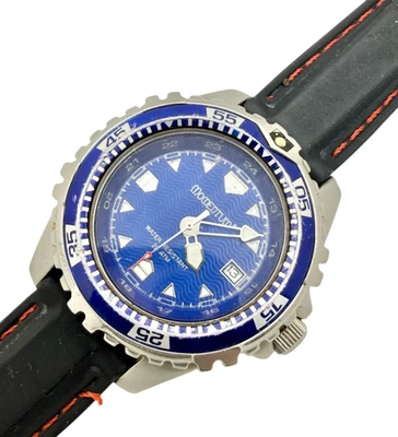 РАБОЧИЕ винтажные кварцевые дайверские часы 1990-х Blue Momentum - Изображение 1 из 4