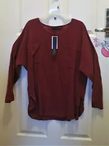Zanzea Collection Red Blouse Double Front Pockets 2X - Picture 1 of 3