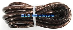Ultra Flexible Black 12V Power Wire 4 Gauge 10ft Car Auto Wiring Primary Cable - Picture 1 of 7