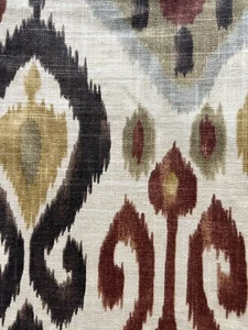 Kravet Meng Ikat Fabric Remnant 24"x24" - Picture 1 of 3