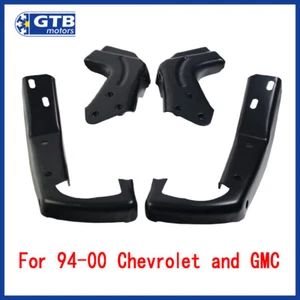 Juego de 4 soportes de parachoques delanteros aptos para Chevrolet/GMC serie C-K 1994-2000 negro - Imagen 1 de 9