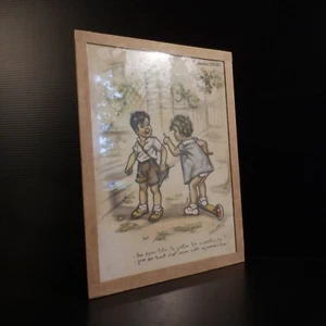 Dessin gravure Germaine BOURET 1936 Dis donc Toto Chaussures FINOKI France N3855 - Imagen 1 de 12