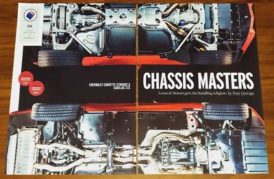 CADILLAC CTS CHEVROLET CORVETTE STINGRAY MAGAZINE ARTICLE CAR AND DRIVER - Image 1 of 4