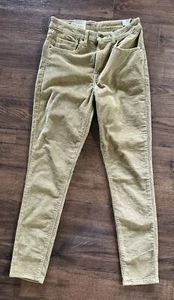 NEW Levi's 721 High Rise Skinny Corduroy Jeans Pants Womens 30x30 Beige Brown - Picture 1 of 9