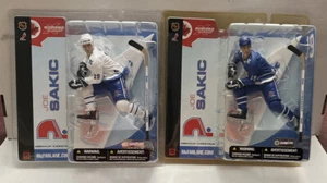 McFarlane Joe Sakic Figure Set NHL Series 5 Quebec Nordiques - White & Blue Jsy - Picture 1 of 8
