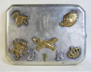 Antique WWII Oflag VII-C Cigarette Case Germany POW Camp Battle of France 1940 - Picture 1 of 8