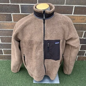 Vintage Patagonia Retro-X Deep Pile Fleece Jacket Mens XL Oatmeal Beige EUC - Picture 1 of 10